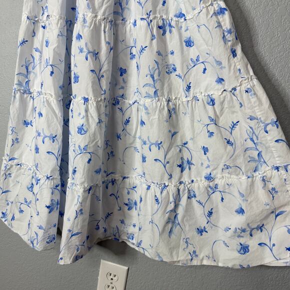 Hill House Ellie Nap Dress Blue Botanical Size XS - Picture 3 of 7